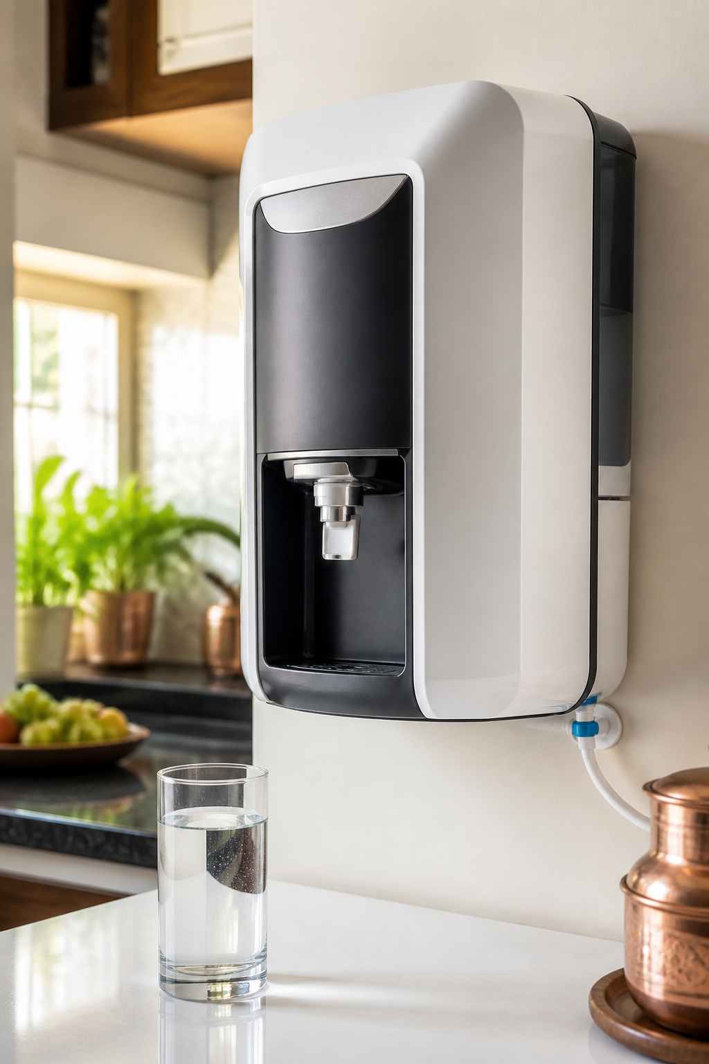 RO water purifier in a modern kitchen